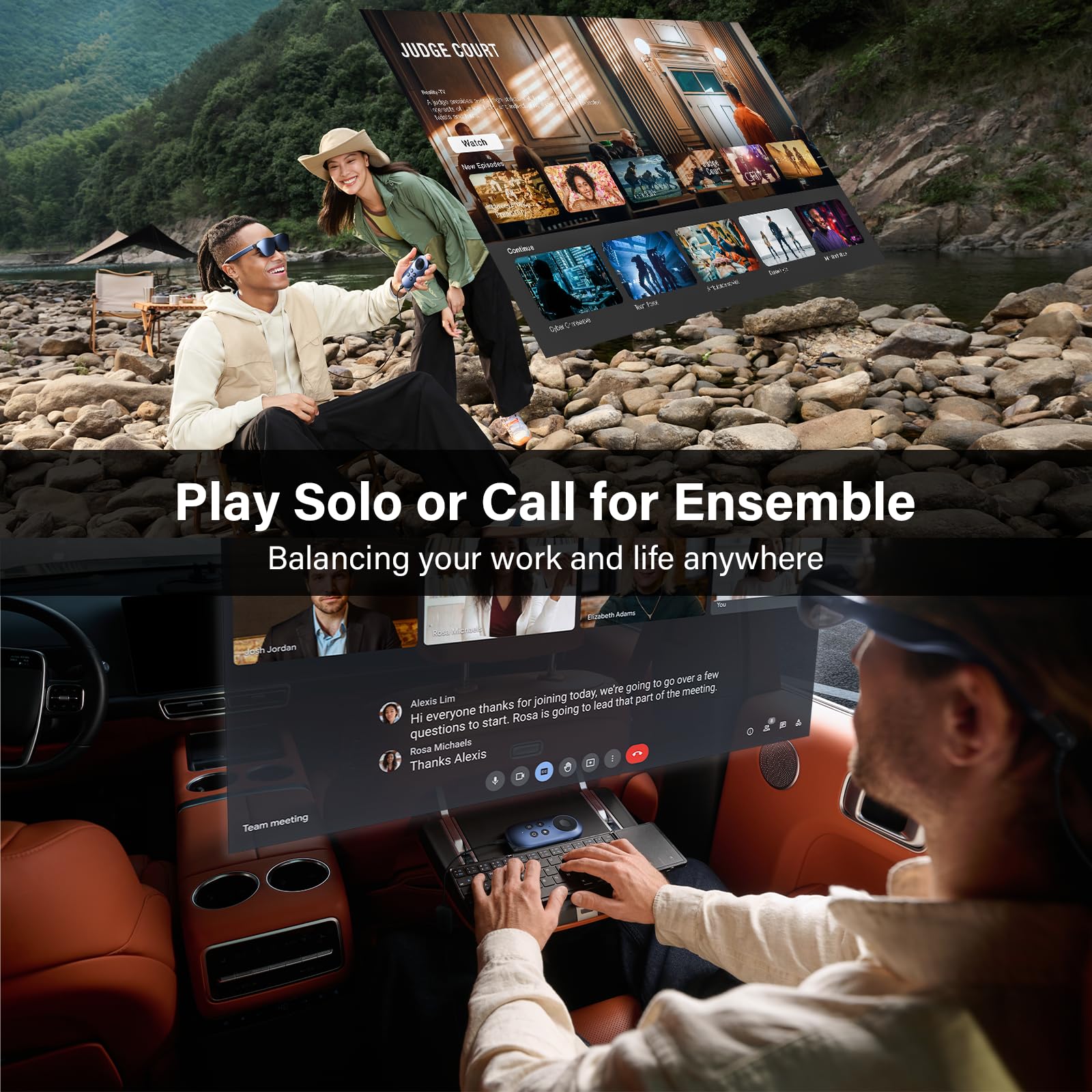 Rokid Ar Joy Pack Ar Glasses, Smart Glasses Max With Station, 360'' Micro Oled Display, Google Play, Media Streaming, Hdcp Suppo